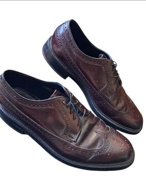 Quality Florsheim Vintage 1990 Men's Dress Shoes - Burgundy Brown